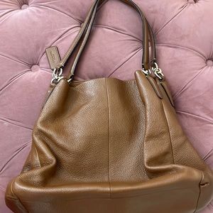 Authentic Leather Coach Handbag